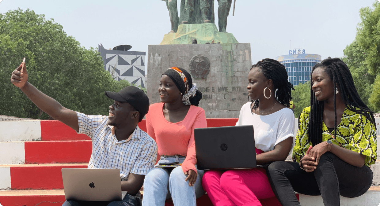 People working on laptops